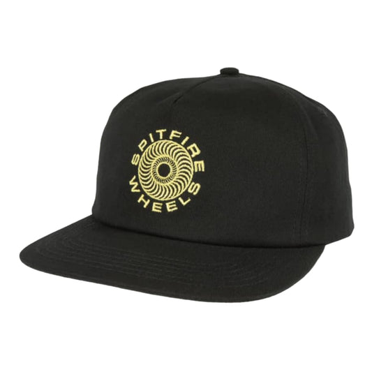 Spitfire Classic 87 Swirl Snapback - Black/Yellow