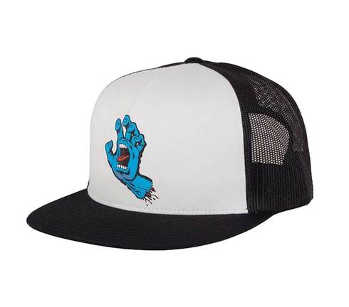 Santa Cruz Screaming Hand Front Trucker Hat - Black/White