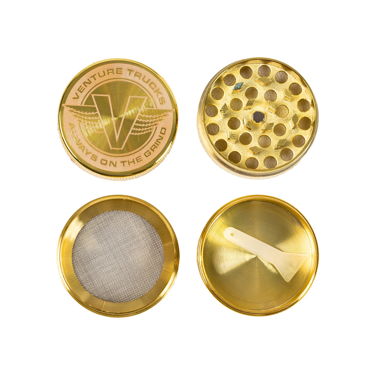 Venture Wings Herb Grinder - Gold