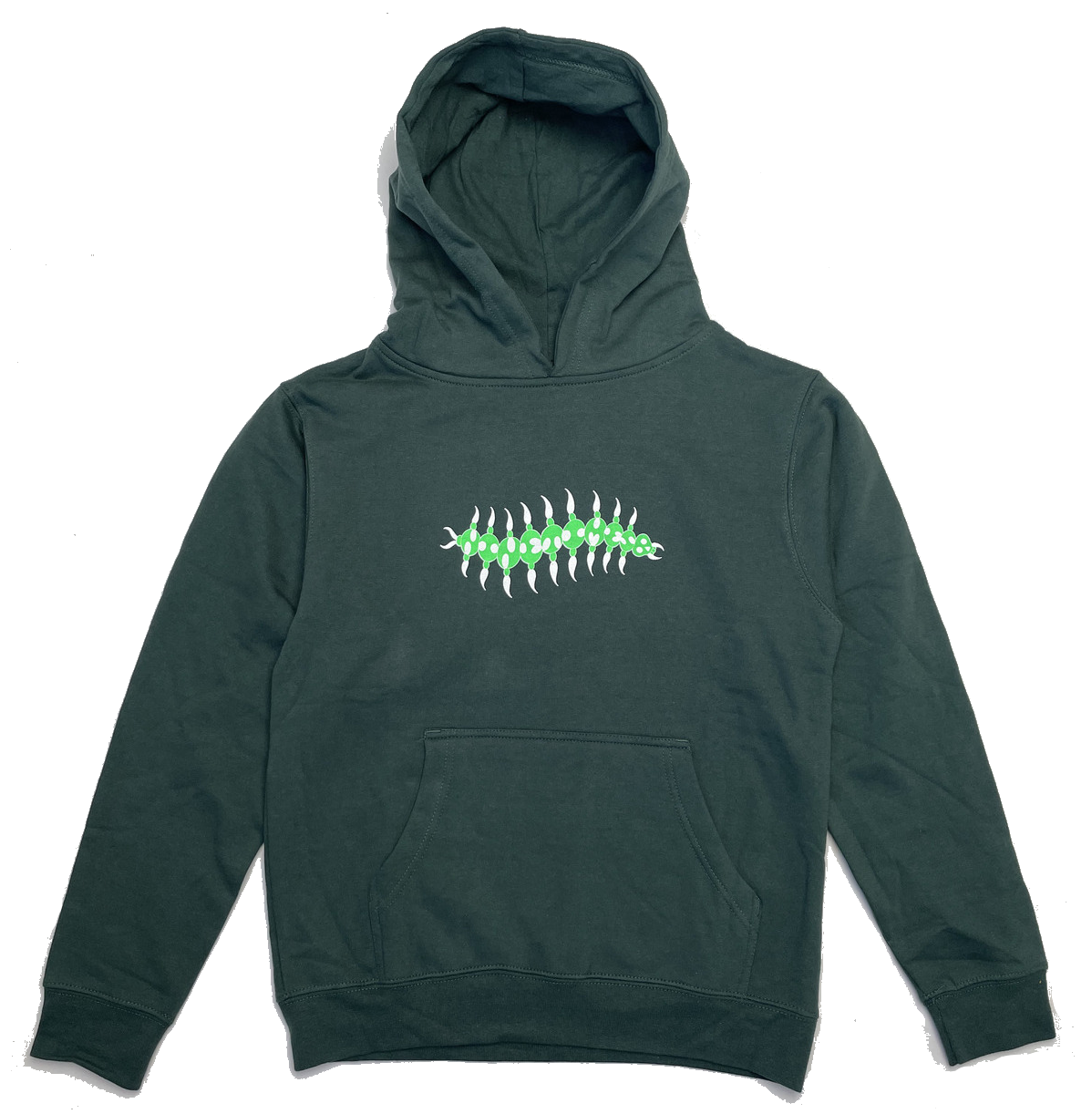 Youth Ninetimes Millzipede Hoodie - Forest Green