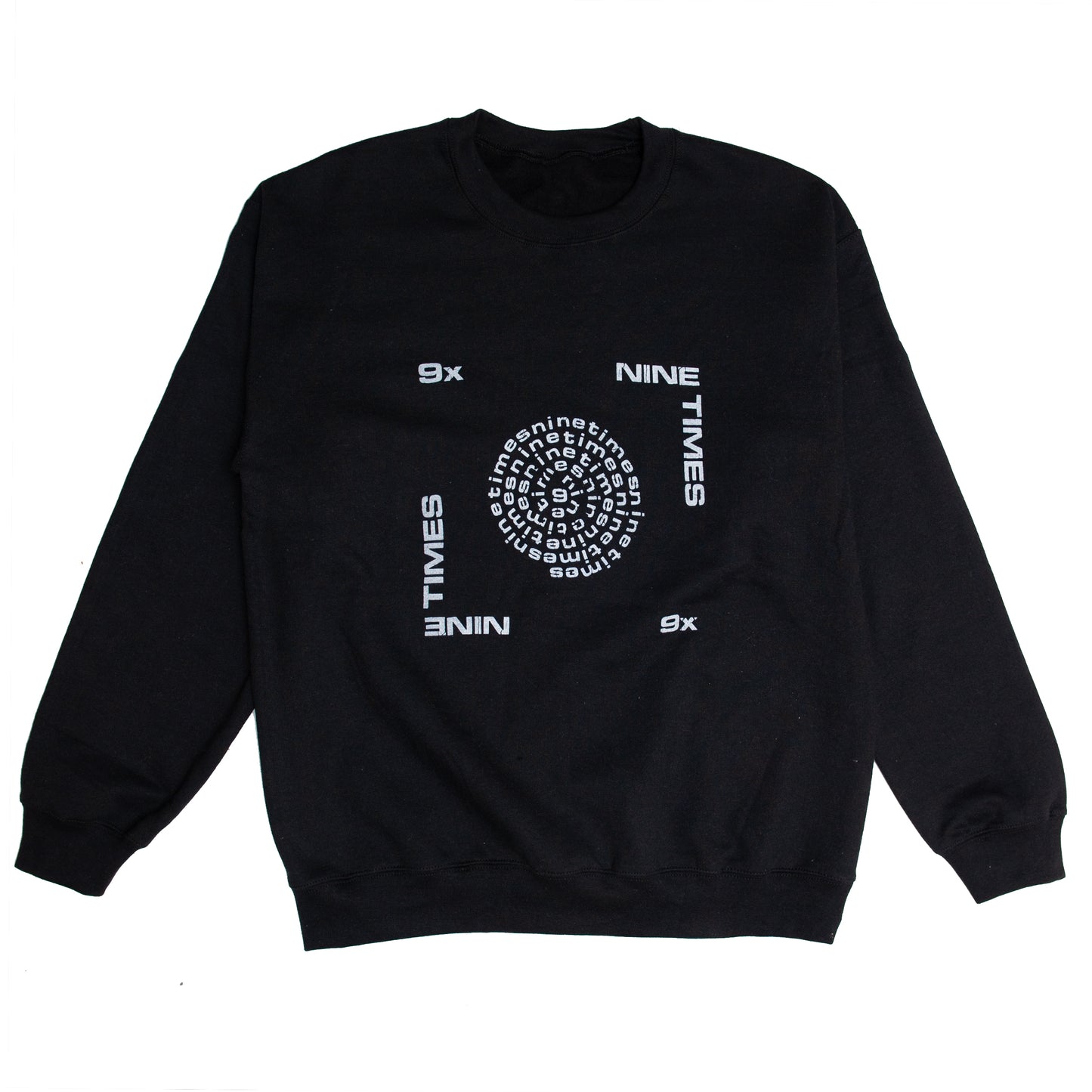 Ninetimes Letraset Crewneck - Black