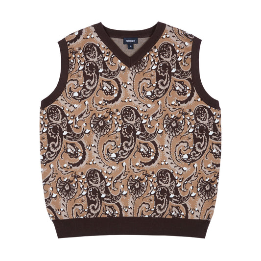 Bronze 56K Paisley Vest - Tan