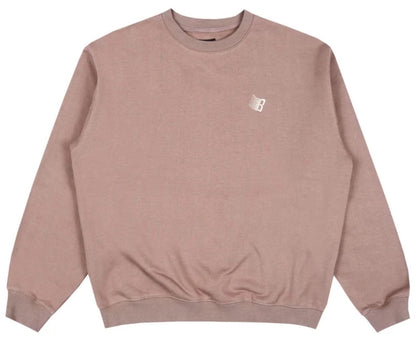 Bronze 56K B Logo Embroidered Crewneck - Light Brown