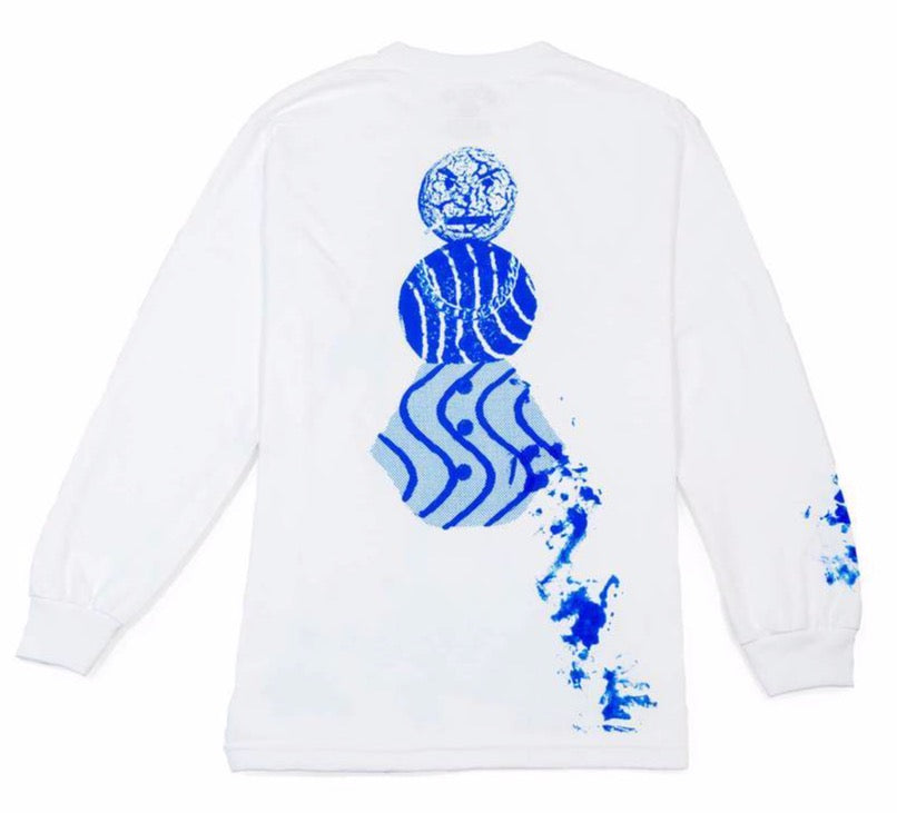 Quartersnacks Splatter Longsleeve - White