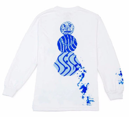 Quartersnacks Splatter Longsleeve - White