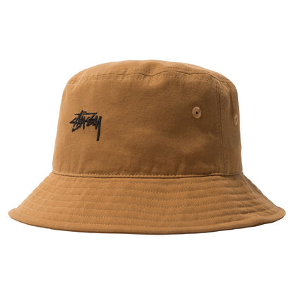 Stussy Stock Canvas Bucket Hat - Bronze