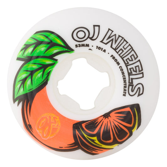 OJ's From Concentrate Wheel White Orange - 101A 53mm