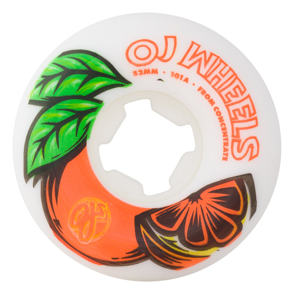 OJ's From Concentrate Wheel White Orange - 101A 52mm