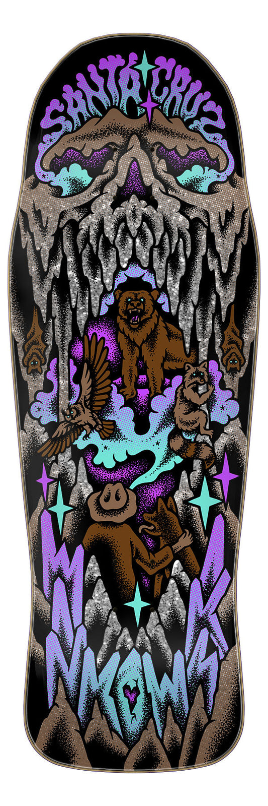 Santa Cruz Winkowski Shaped Crystal Cave Deck - 10.34X30.54