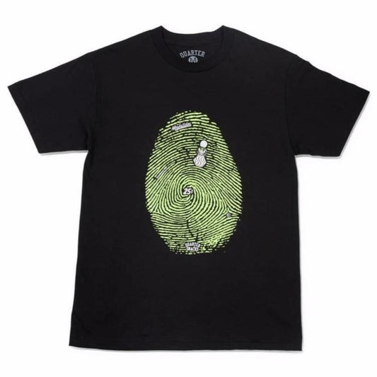 Quartersnacks Fingerprint Tee Black