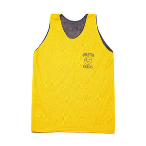 Quartersnacks Reversible Snacks Basketball Jersey - Navy/Yellow