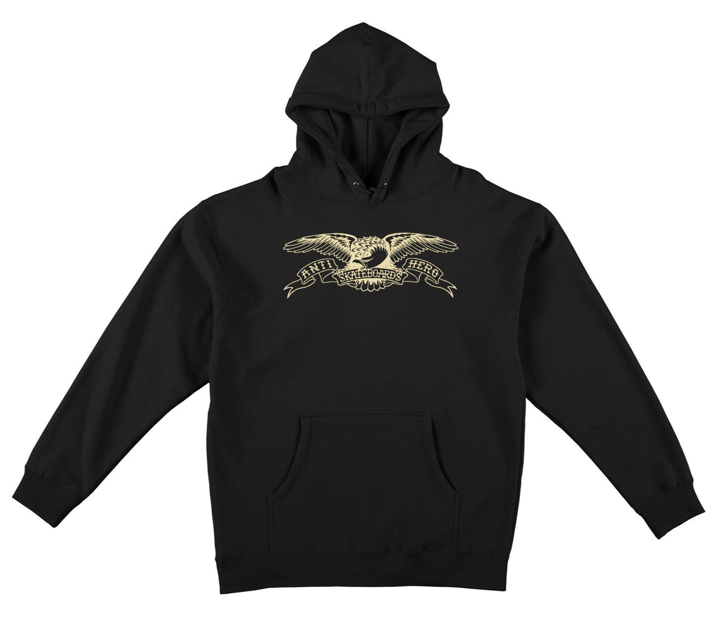 Antihero Basic Eagle Hoodie - Black/Off White