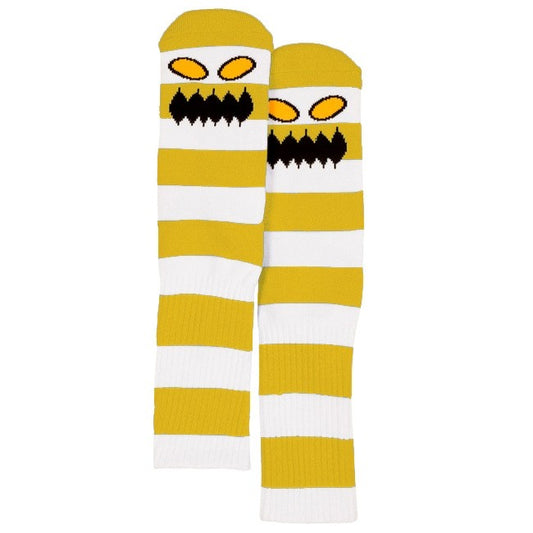 Toy Machine Monster Big Stripe Sock - Mustard