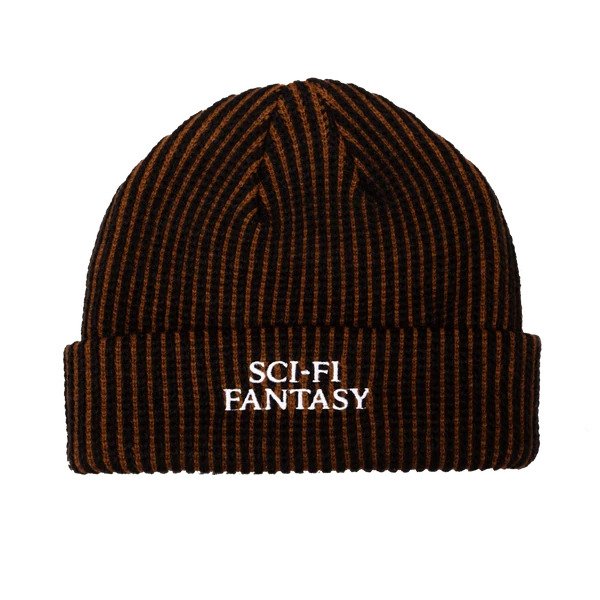 Sci-Fi Fantasy Beanie - Black/Brown