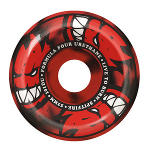 Spitfire Formula Four Conical Afterburners Wheels - 101D 52mm Red/Black Swirl