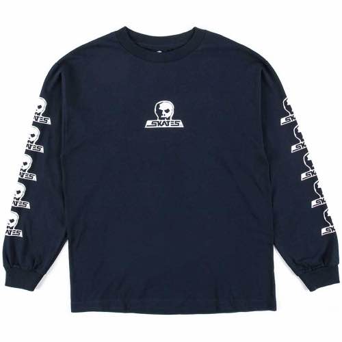 Skull Skates Logo Longsleeve - Navy