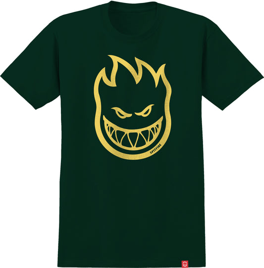 Spitfire Bighead Tee - Forrest Green/Yellow