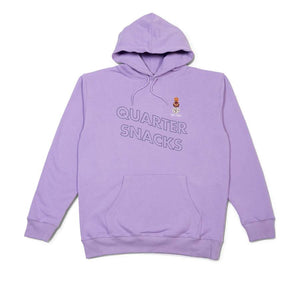 Quartersnacks Embroidered Snackman Hoody - Lavender