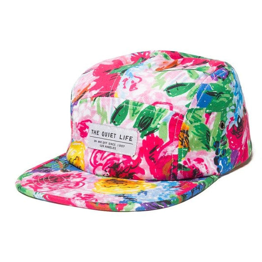 The Quiet Life Take A Break 5 Panel Camper Hat - Floral