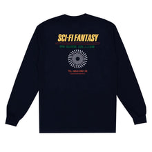 Load image into Gallery viewer, Sci-Fi Fantasy Typeset Longsleeve - Navy