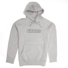 Load image into Gallery viewer, Ninetimes Embroidered Outline Hoodie - Athletic Grey
