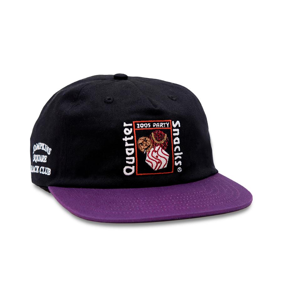 Quartersnacks Party Cap - Black/Purple