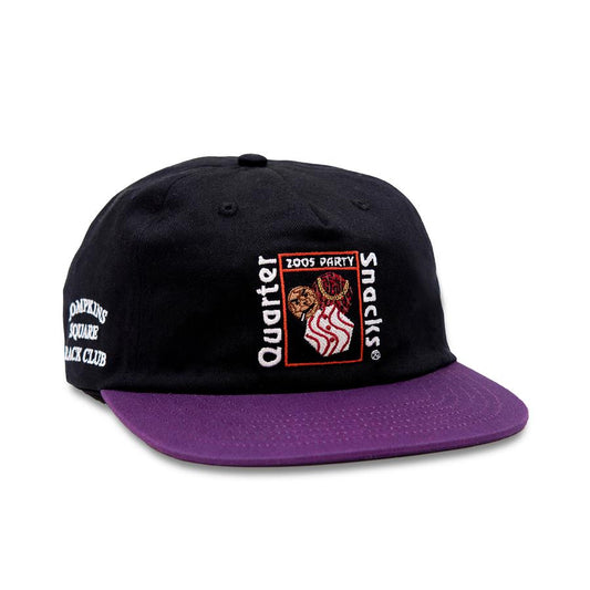 Quartersnacks Party Cap - Black/Purple