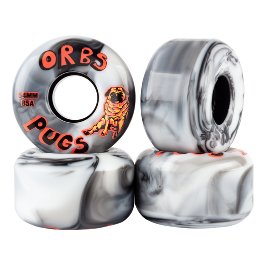 Welcome Orbs Pugs Wheels - 85A 54mm Black/White