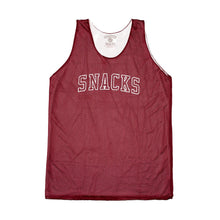 Load image into Gallery viewer, Quartersnacks Reversible Snacks Basketball Jersey - Burgundy/White