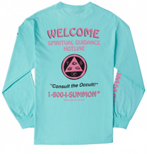 Load image into Gallery viewer, Welcome Hotline L/S Teal/Pink/Black