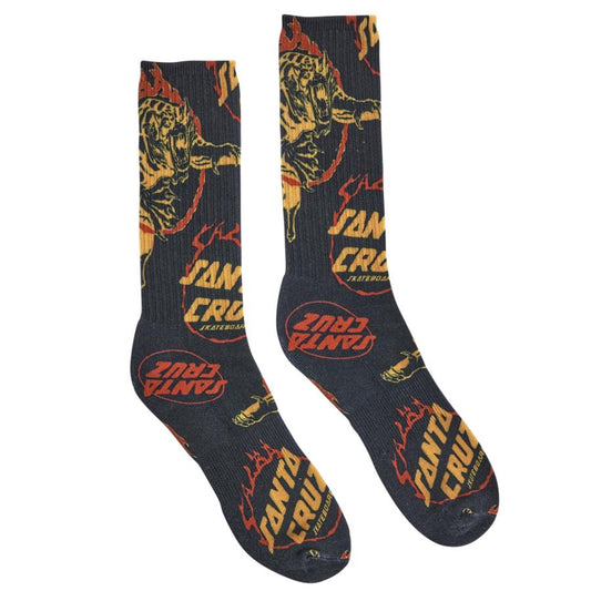 Santa Cruz Salba Tiger Club Crew Socks - Black