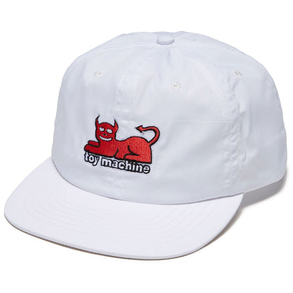 Toy Machine Devil Cat Unstructured Hat - White