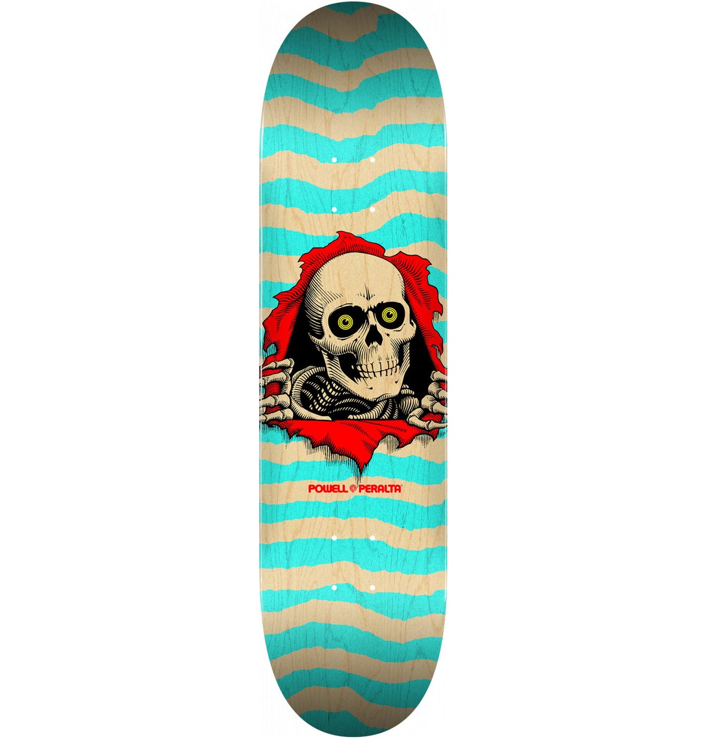 Powell Peralta Ripper Natural/Turqoise Deck - 8.0