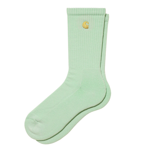 Carhartt WIP Chase Socks - Pale Spearmint/Gold