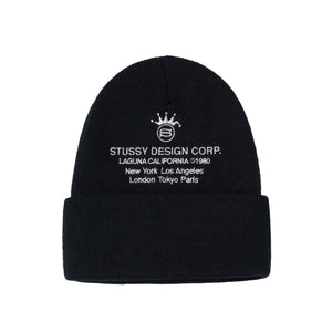 Stussy Design Corp Cuff Beanie - Black