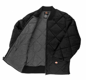 Dickies Nylon Diamond Quilted Jacket - Black