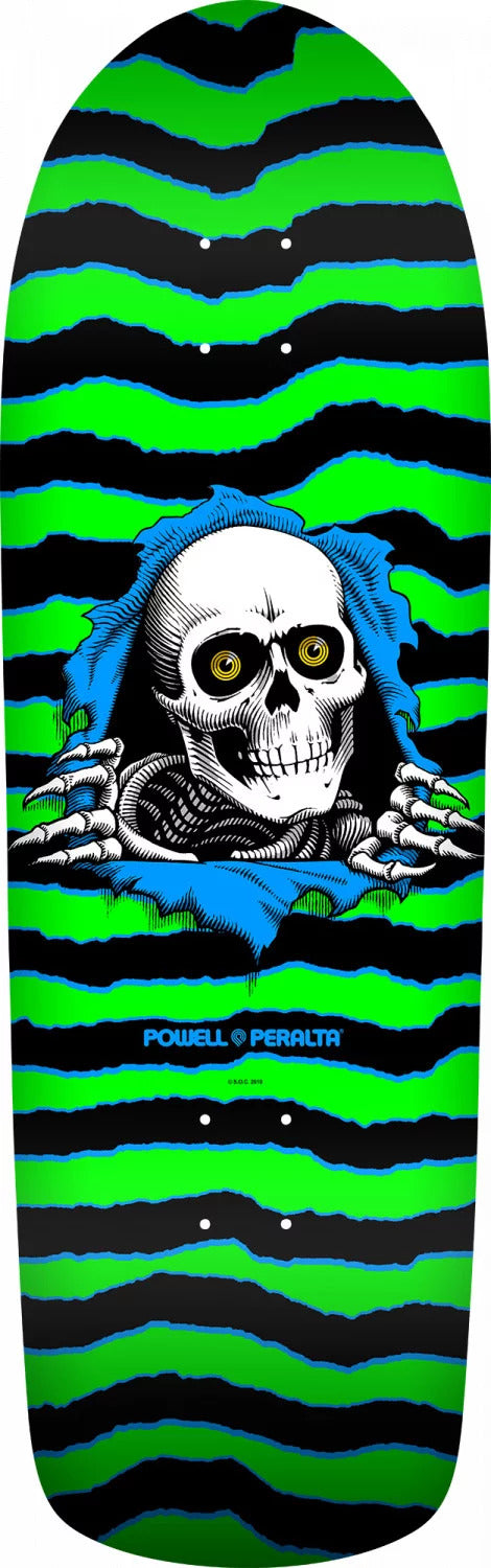 Powell Peralta Old School Ripper Deck - 10.0 Green/Black