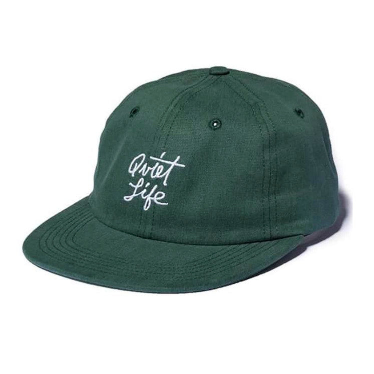 The Quiet Life Script Polo Hat - Hunter Green