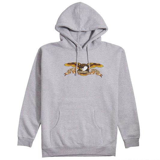 Antihero Basic Eagle Hoodie - Heather Grey/Multi