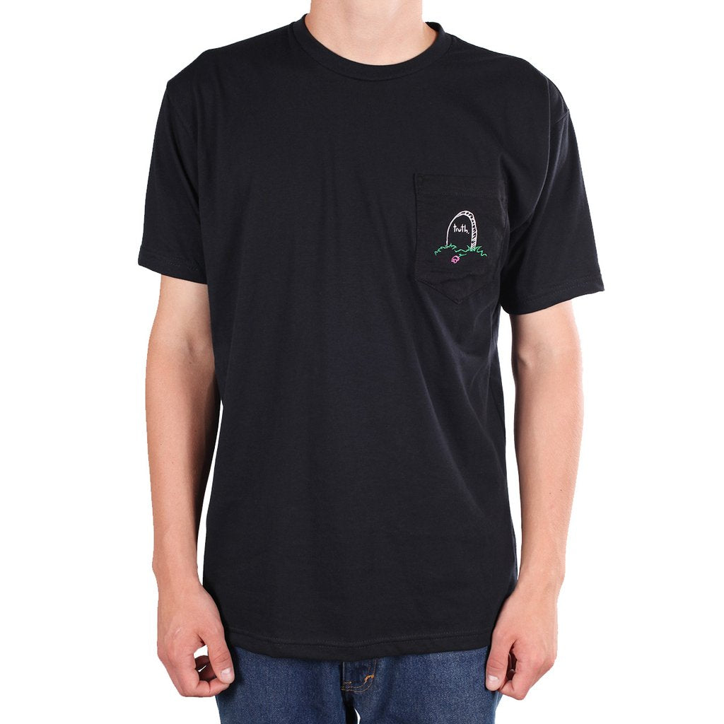 Theories Believe Pocket Tee - Black