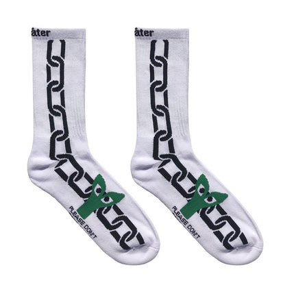 Stingwater Aapi in Chains Sock - White