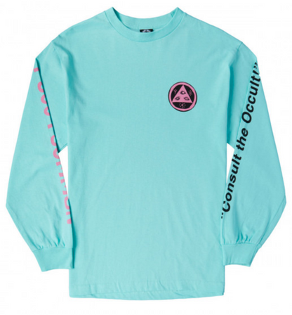 Welcome Hotline L/S Teal/Pink/Black