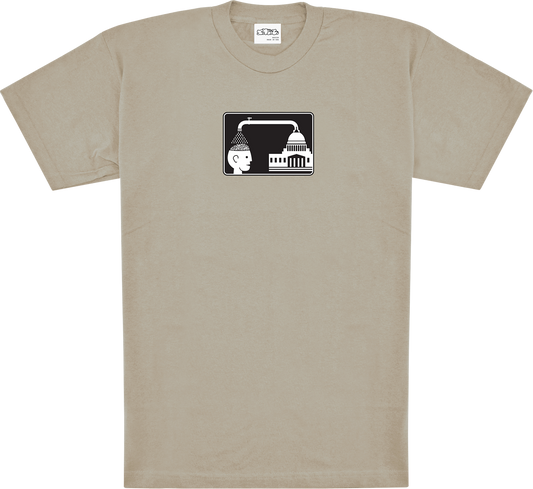 Sneeze Mike Hill Brainwash Tee - Sand