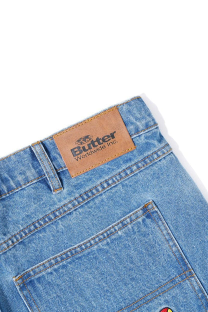 Butter Goods Mushroom Denim Pants - Washed Indigo