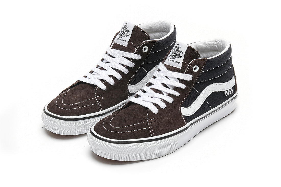 Vans Skate Grosso Mid - Dark Brown/Navy