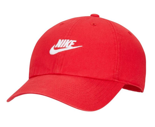 Nike Heritage 86 Futura Washed Hat - University Red/White