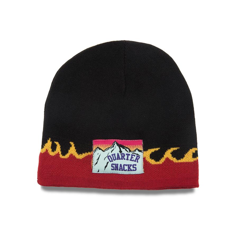 Quartersnacks Flame Beanie - Black