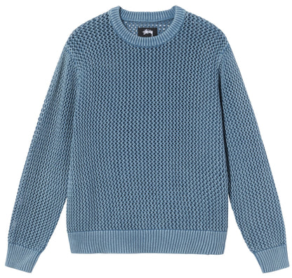 Stussy Pigment Dyed Loose Gauge Sweater - Seafoam