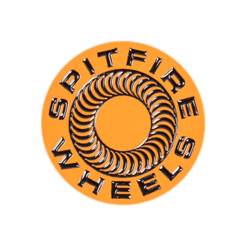 Spitfire Classic Swirl Lapel Pin - Orange/Black