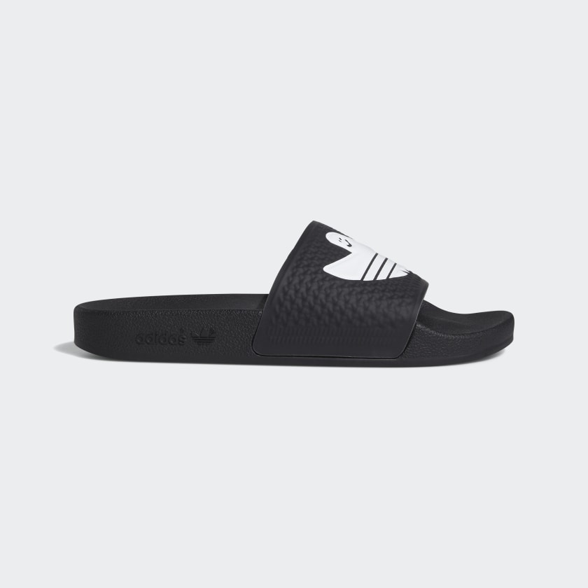 Adidas Shmoofoil Slides - Black/White